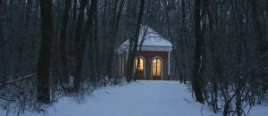 Lusthaus im Winter